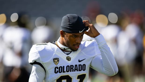 Colorado safety Shilo Sanders.